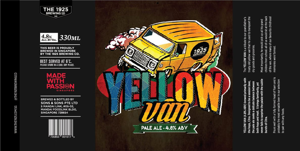 1925 Brewing Co. Yellow Van Pale Ale [3L Keg]